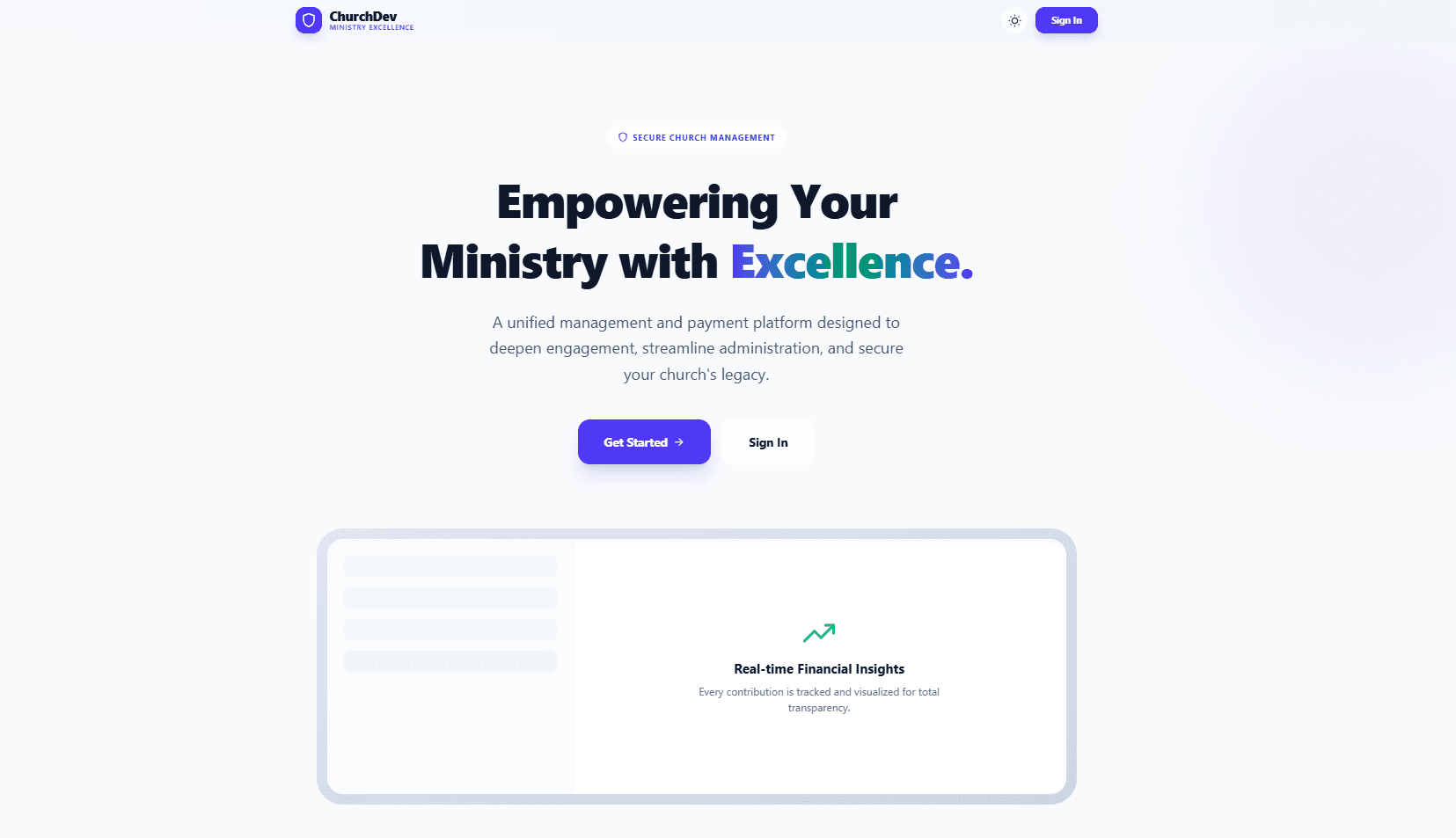 Church Management screenshot 1