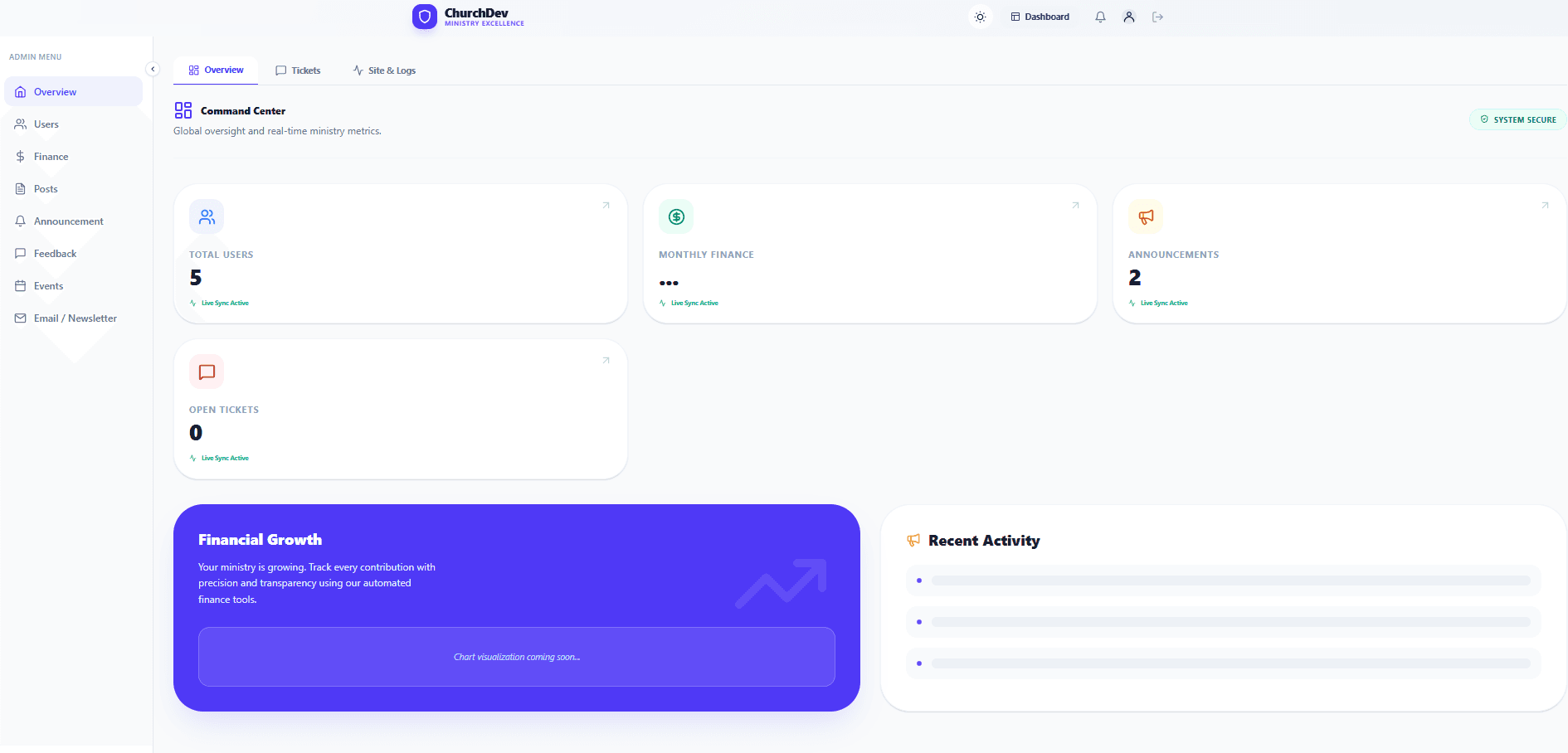 Church Management screenshot 2